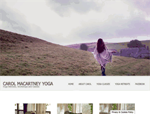 Tablet Screenshot of carolmacartneyyoga.co.uk